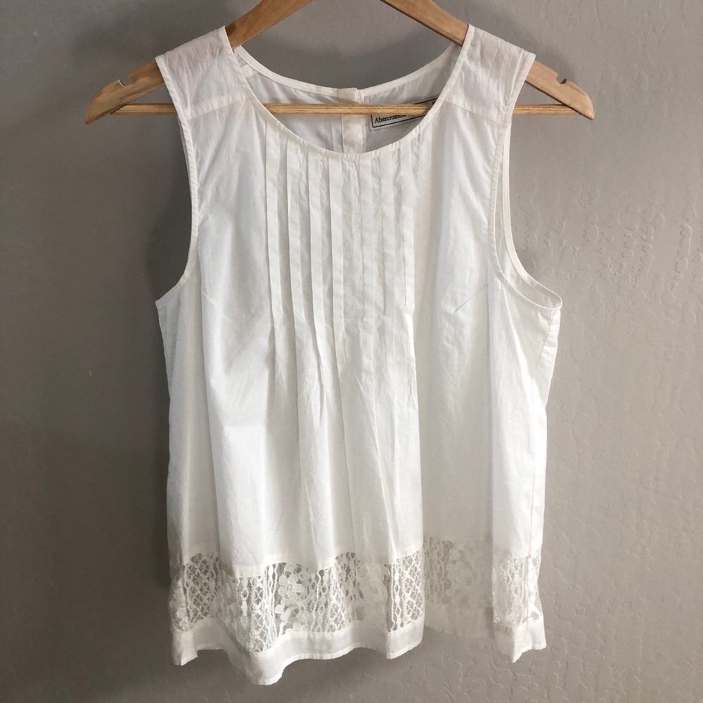 Abercrombie Button Back Lace Tank